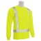 Erb Safety T-Shirt, Birdseye Mesh, Long Slv, Class 2, 9007SEG, Hi-Viz Lime, XL 62268